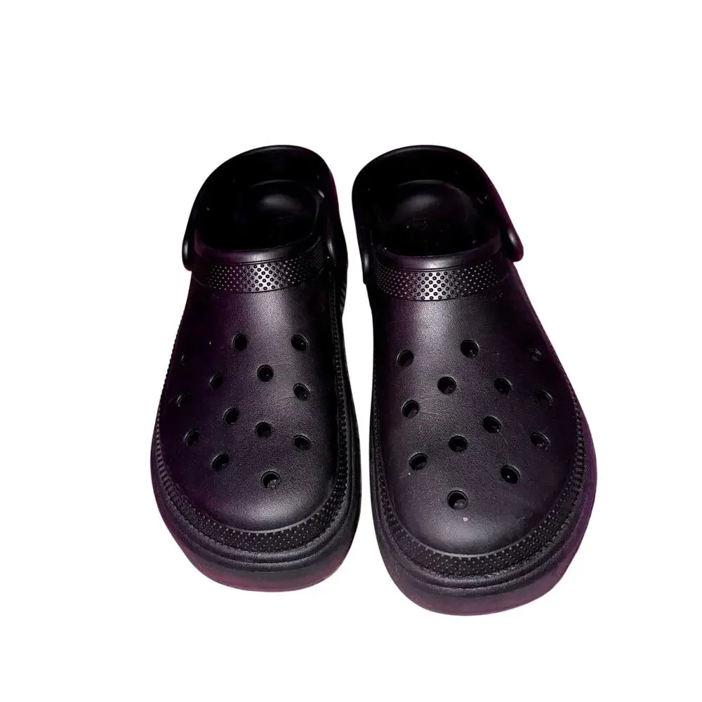 Crocs Stomp Clog Synthetic Black Clogs nwot men’s size 13 platform boot shoes